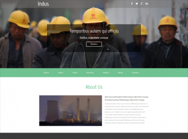 绿色响应式工业制品企业网站模板
